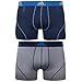adidas Men's Sport Performance 2-Pack Trunk, Night Indigo/Light Onix Light Onix/Night Indigo, Small