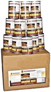 Canned Ground Beef 1 Case 12 / 14.5oz Cans Emergency Long Term Food Storage By Survival Cave
