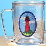 Tervis 17oz. Red Lighthouse Mug CLEAR