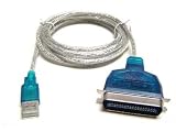 USB to Parallel IEEE 1284 Printer Cable parrallel adaptor lead, print from your USB port to a parralell printer