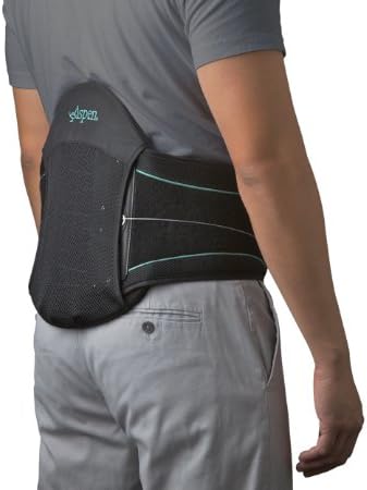 Aspen Medical Summit L0631 Lumbar Support Back Brace, Black, Medium