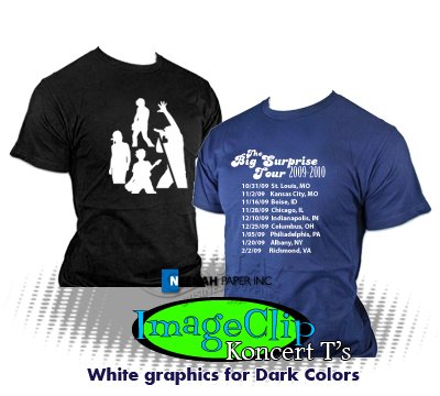 IMAGE CLIP Koncert T's Heat Transfer Paper 11 x 17 50 sheets ***NEW!!***
