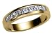 14k Yellow Gold Diamond Princess-Cut Channel Set Wedding Band (3/4 cttw, H-I Color, SI1-SI2 Clarity)