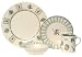 Kitchen & Housewares : Pfaltzgraff Naturewood 16-Piece Stoneware Dinnerware Set, Service for 4