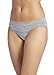 Jockey Women's Underwear Sporties Heathered Bikini, jet grey, 8