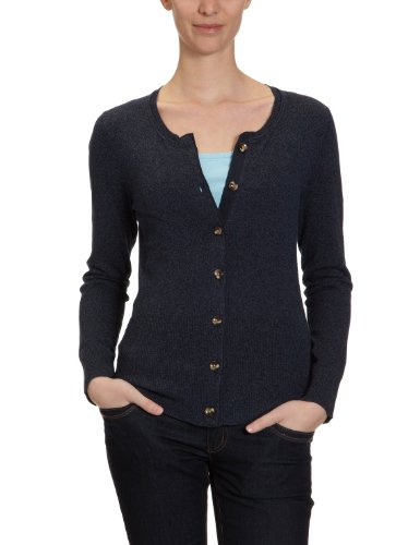 Eddie Bauer Damen Strickjacke, 21203722, Gr. 44/46 (L), Blau (Dunkelblau) Preisvergleich