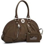 Baggallini Luggage Shanghai Satchel, Dark Olive, One Size