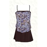 It Figures! Hip Hider Collection 2-piece Hullabaloo Skirtini Style Swimsuit RETAIL VALUE $110