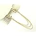 HuntGold 1X Charming Punk Rock Chain Link Tassels Gold Metal Leaves Hairpin Hair Clasp