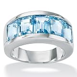 Blue Topaz Silver Ring