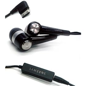 Samsung Headphones for Samsung Tocco Lite S5230 , i900 OMNIA, F480 TOCCO, B210, B2700, B300, E215, F110 MiCoach, F200, F210, F250, F400, F480, F490, F700, G600, G800, G810, i200, L760, M110 Solid, M150, M200, M3200 Beat S, M8800 Pixon, P260, P520 Armani, Qbowl, S7330, U900 Soul, Z720 ( Black ) - Bulk Pack