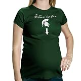 My U Michigan State Spartans Ladies Green Future Spartan Maternity T-shirt
