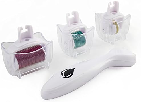 Enhanced Full Body Roller Kit + BONUS eBook and Video Tutorials (1.5 mm + 1.0 mm + 0.5mm) - For Scars, Stretch Marks