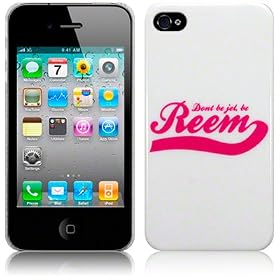 IPHONE 4 / IPHONE 4G "DON'T BE JEL, BE REEM" IMAGE BACK COVER CASE / SHELL / SHIELD PART OF THE QUBITS ACCESSORIES RANGE