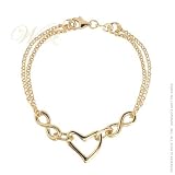 MILLE LUCCI: *HEART OF LOVE* BRACELET silver graphics