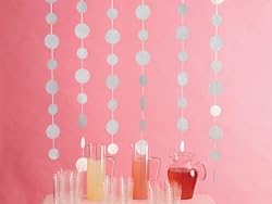 Martha Stewart Crafts Hanging Dots, White Glittered