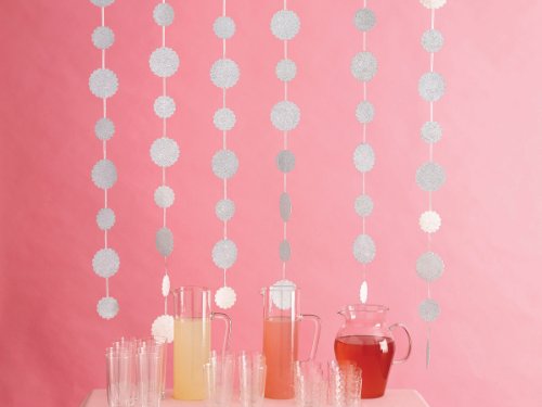 Martha Stewart Hanging Dots, White Glittered