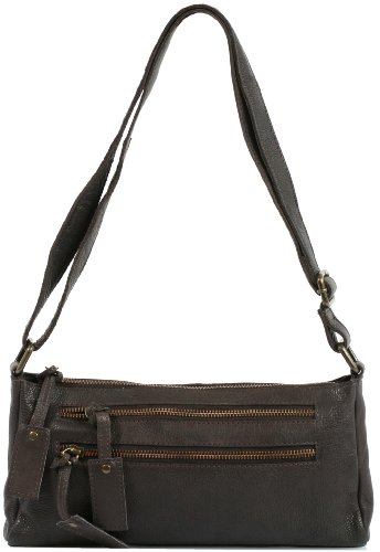 CNTMP Madison Vintage Messenger- und Umhängetasche Echt-Leder Braun