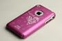 Apple iPhone 1G Soft Polycarbonate Slim fit Case - Pink with Love Tattoo (Cozip Brand) Made in Korea