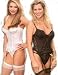 Apparel : 1st Fantasies Classic Lace Ashley Bustier Perfect for Bridal or Anniversary Occasion