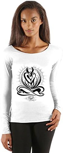 Organic Mother Earth T-Shirt - Women's Yoga Tee (Large, White)