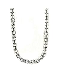 925 Silver Oxidized Popcorn Chain-4.0mm 18 , 20 or 24 IN