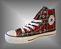Converse Chucks 1Q455 CT AS HI rot kariert - fallen eine halbe Nummer grösser aus