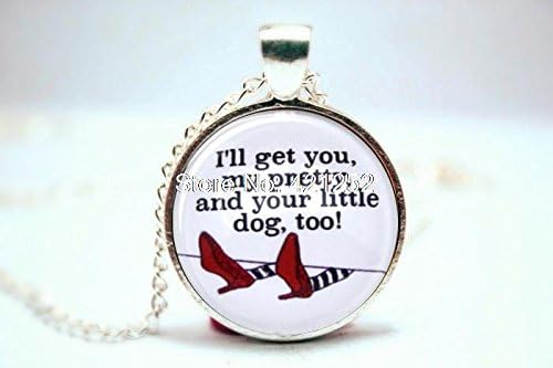 Pretty Lee 2015 Fashion Wizard Of Oz I'Ll Get You My Pretty Wicked Witch Of The East Necklace Christmas gift