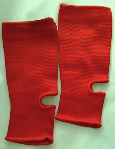 Women's Ankle Support Compression Sleeve - 1 Pair - Great for Sports or Everyday Wear. 4 Colors (Large, Red)