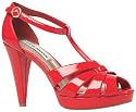 Steve Madden Womens P-Shasa Sandal Red Patent