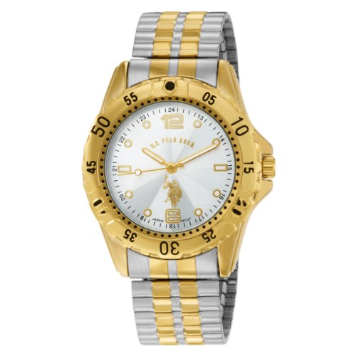 U.S. Polo Assn. Men's USC80052 Two-Tone Analogue Silver Dial Expansion Watch
