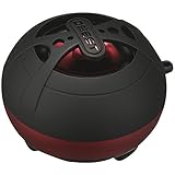 DBEST London Solo Bluetooth Rechargeable Mini Speaker - Rubberized Black/Red (PS4011BT-BRB)