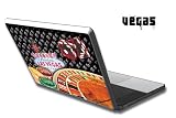 Apple Macbook 13 Skin Decal Sticker with E Shock impact protection - Vegas Black