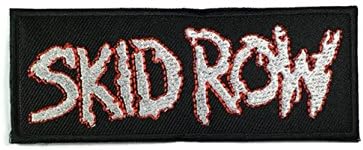 11.0 cm x 4.2 cm SKID ROW Music Band Heavy Metal Punk Rock Logo Sign Patch