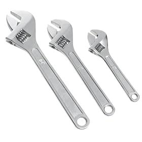 Great Neck Saw AW3 Adjustable Wrench Set 3-Piece