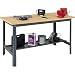 Edsal UB700 Steel Economy Work Bench with 1" Flake Board, 60" Width x 29" Height x 30" Depth, Industrial Gray