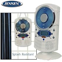 STEREO SHOWER CLOCK RADIO AND CD PLAYER