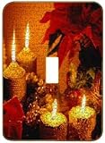 Light Switchplate Cover - Single Toggle - Metal-Designer Switch Plate: Christmas - Xmas - (SCSXM-005)