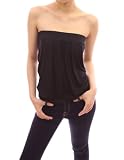 Patty Women Sexiest Strapless Pleated Bust Clubwear Party Tube Top