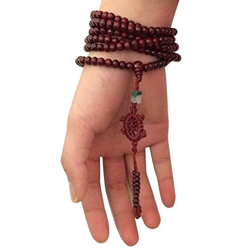 Tibetan 216pcs 6mm Rosewood Prayer Beads Buddha Mala Buddhist Bracelet Necklace