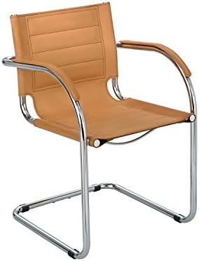 Safco Home Office Products Flaunt Guest Chair Camel Micro Fiber Camel
