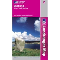 Shetland - Sullom Voe and Whalsay (Landranger Maps) (Landranger Maps)