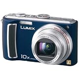 Panasonic Lumix DMC-TZ5A 9.1MP Digital Camera with 10x Wide Angle MEGA Optical Image Stabilized Zoom (Blue)