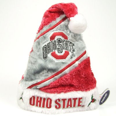 Buy OHIO STATE BUCKEYES OFFICIAL LOGO CHRISTMAS SANTA HAT by Forever Collectibles