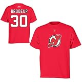 Reebok New Jersey Devils Martin Brodeur Player Name & Number T-Shirt Large