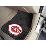 Cincinnati Reds Printed Carpet Car Mat 2 Piece Set 