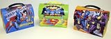 Superman Workman's Carry All Metal Dome Lunch Box Tin BLUE