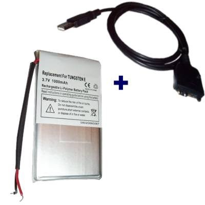 Electronics: USB HOT SYNC & CHARGE Cable USB 2.0 for Palm Tungsten T5 , TX Series PDA + Internal Li Ion Rechargeable PDA Battery for Palm Tungsten T5 , TX Series + Two type Screwdrivers and manual included for easy battery replacement