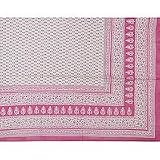 ShalinCraft Asian Home Decor Cotton Flat Bedsheets India Block Prints Queen Size (bshtd555)