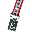 Dog Paw Print Letter E Pet Lover Charming KEYper Keychain